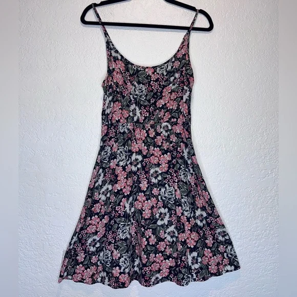 GAP Pink and Black Spaghetti Strap Sundress - Picture 1 of 4